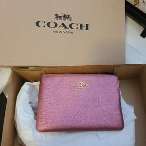 New Coach leather Mini Sierra Coin Purse